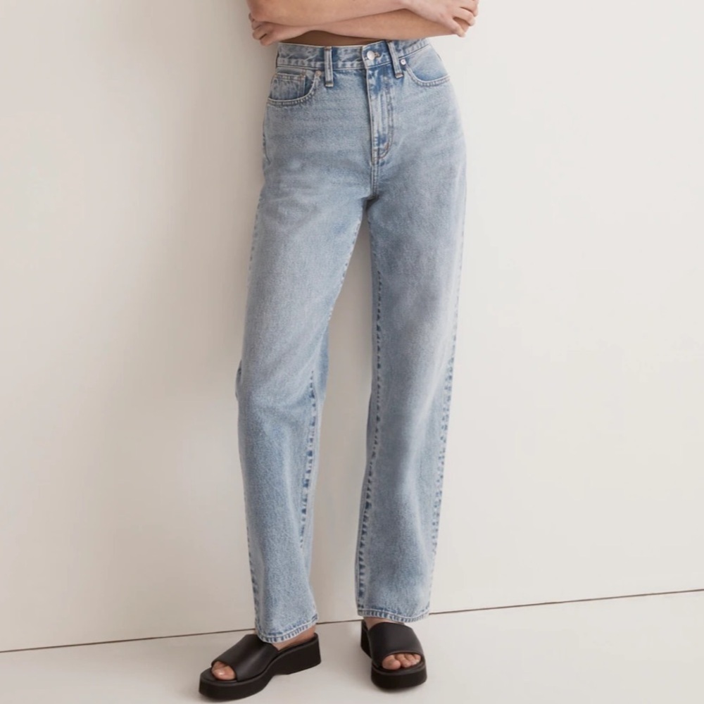 Nwot Madewell Low-Rise Baggy Straight Jean
